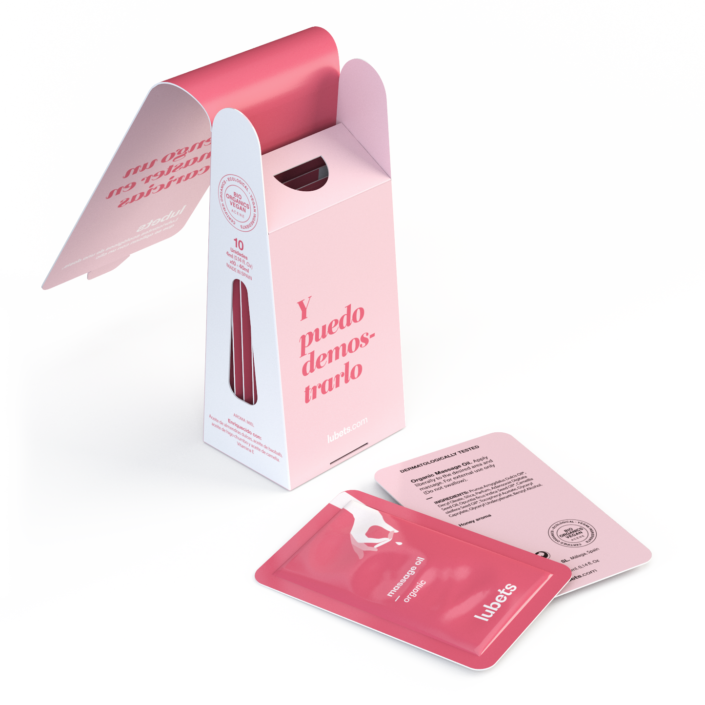 Aceite de masaje ecológico y vegano | Lubets Pack 10-1