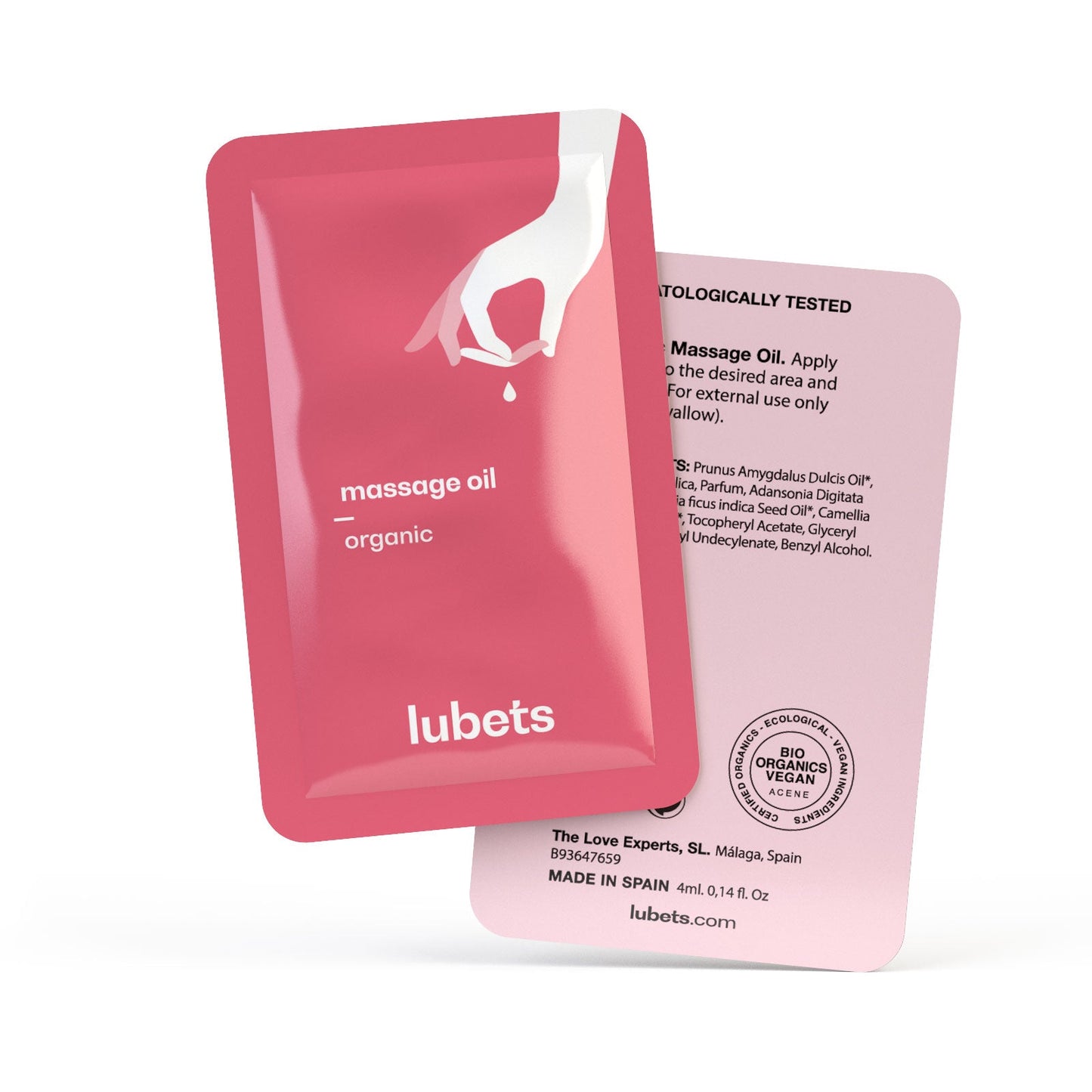 Aceite de masaje ecológico y vegano | Lubets Pack 10-3