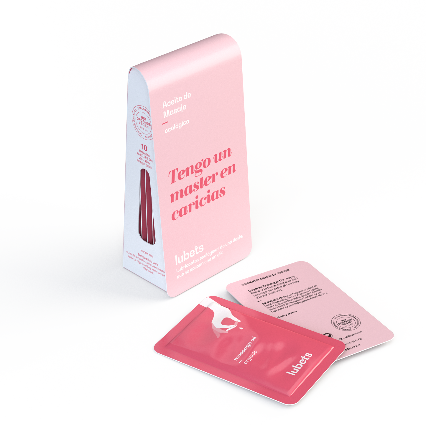 Aceite de masaje ecológico y vegano | Lubets Pack 10-0