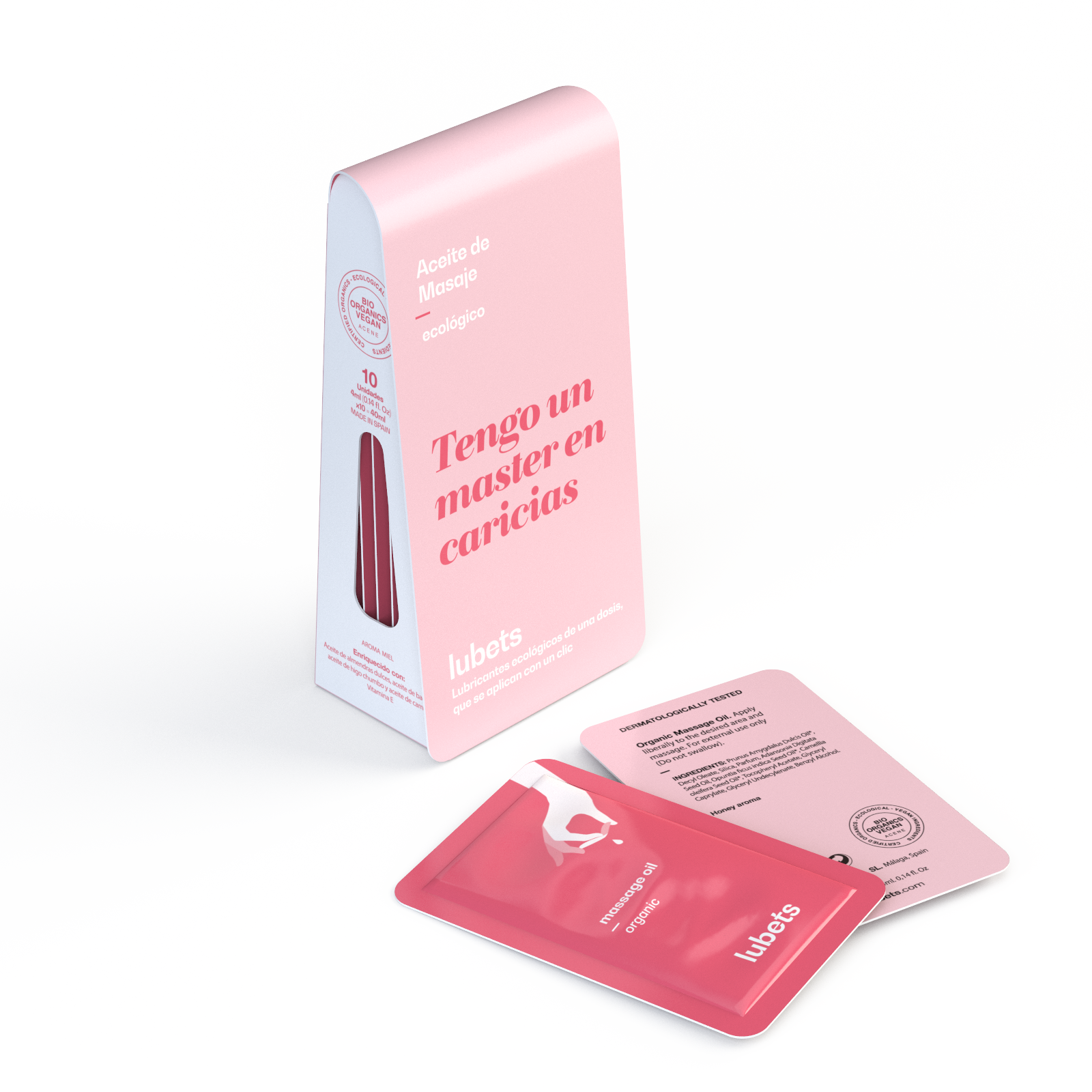 Aceite de masaje ecológico y vegano | Lubets Pack 10-0