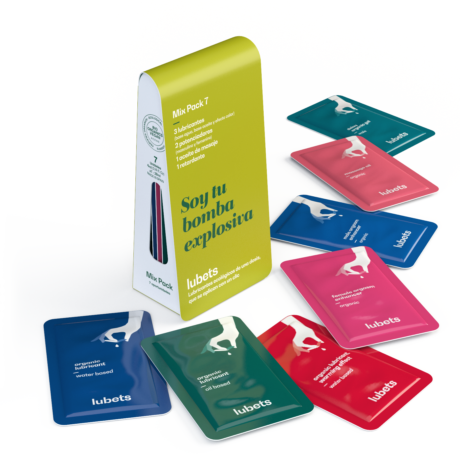 Mix Pack Lubets: lubricantes, potenciadores y aceites ecológicos-0